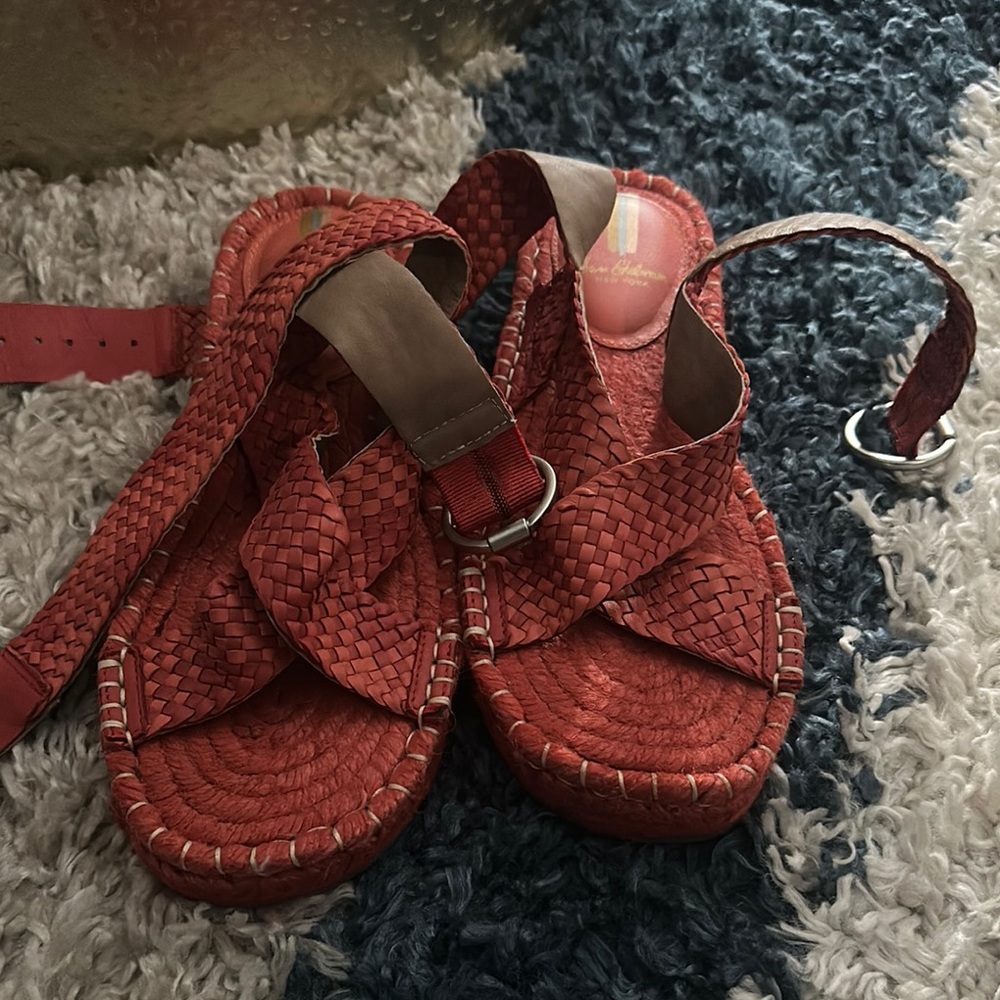 Sam Edelman Dakota Woven Leather Platform Sandal